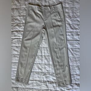 Vince Stitch Front Seam Cropped Dress Pants Beige Contemporary - Women's Size 8